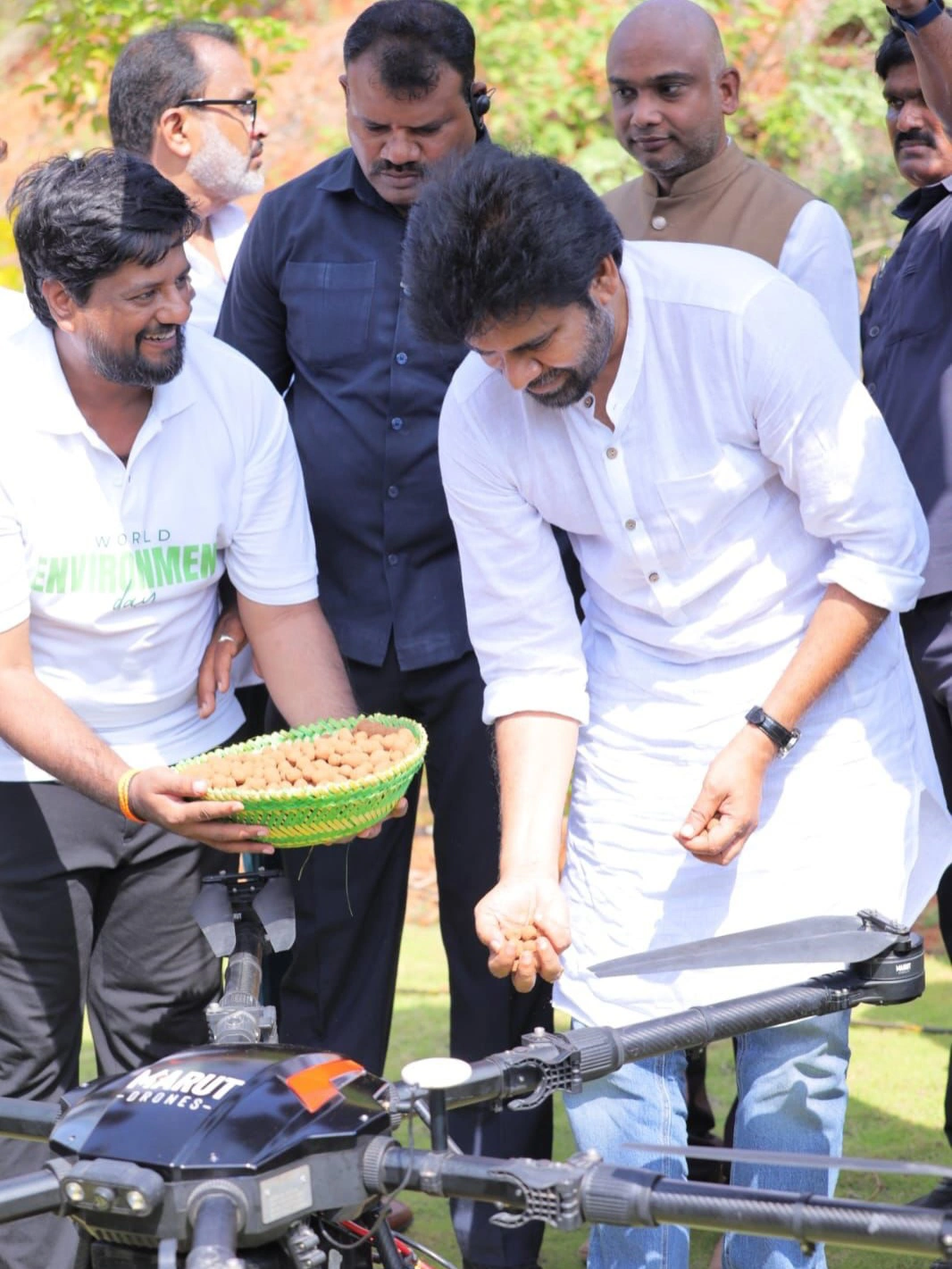 AP Deputy CM Pawan Kalyan Preparing Seed Balls