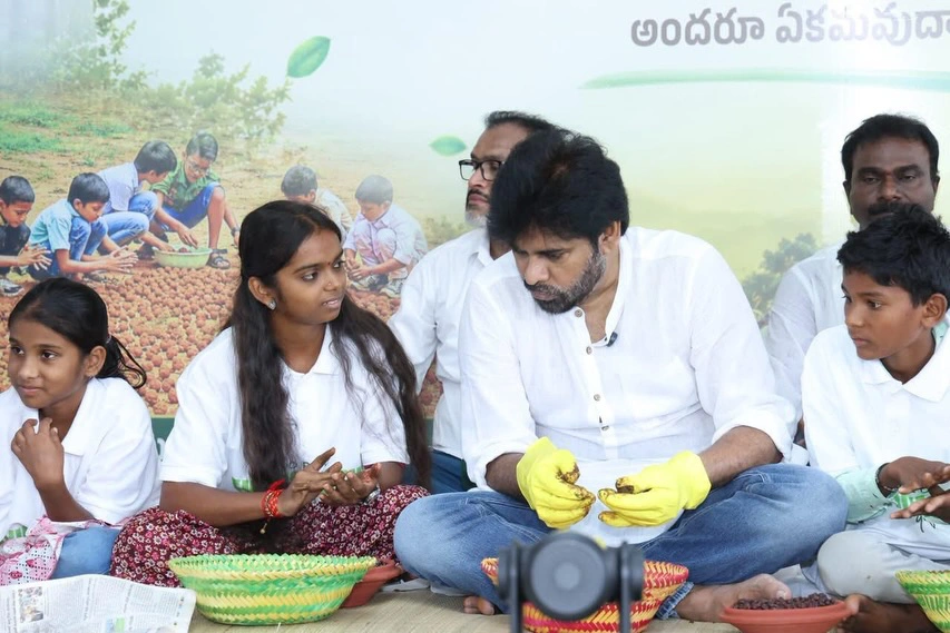 AP Deputy CM Pawan Kalyan Preparing Seed Balls