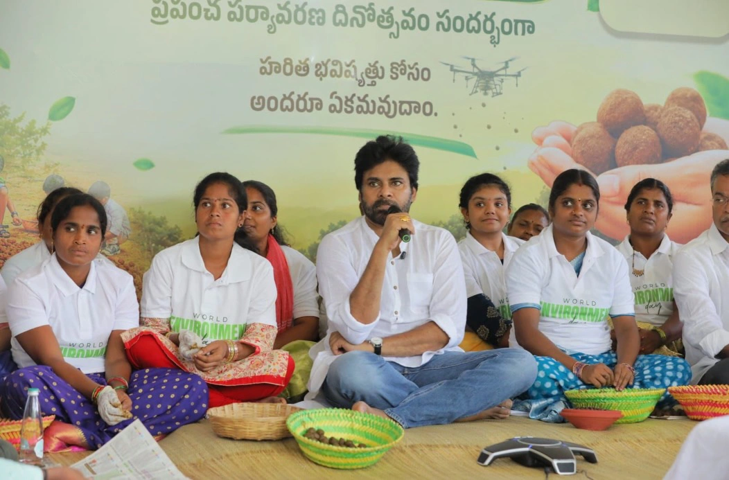 AP Deputy CM Pawan Kalyan Preparing Seed Balls