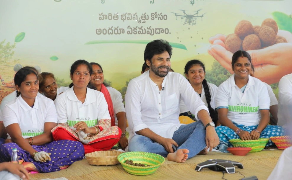 AP Deputy CM Pawan Kalyan Preparing Seed Balls