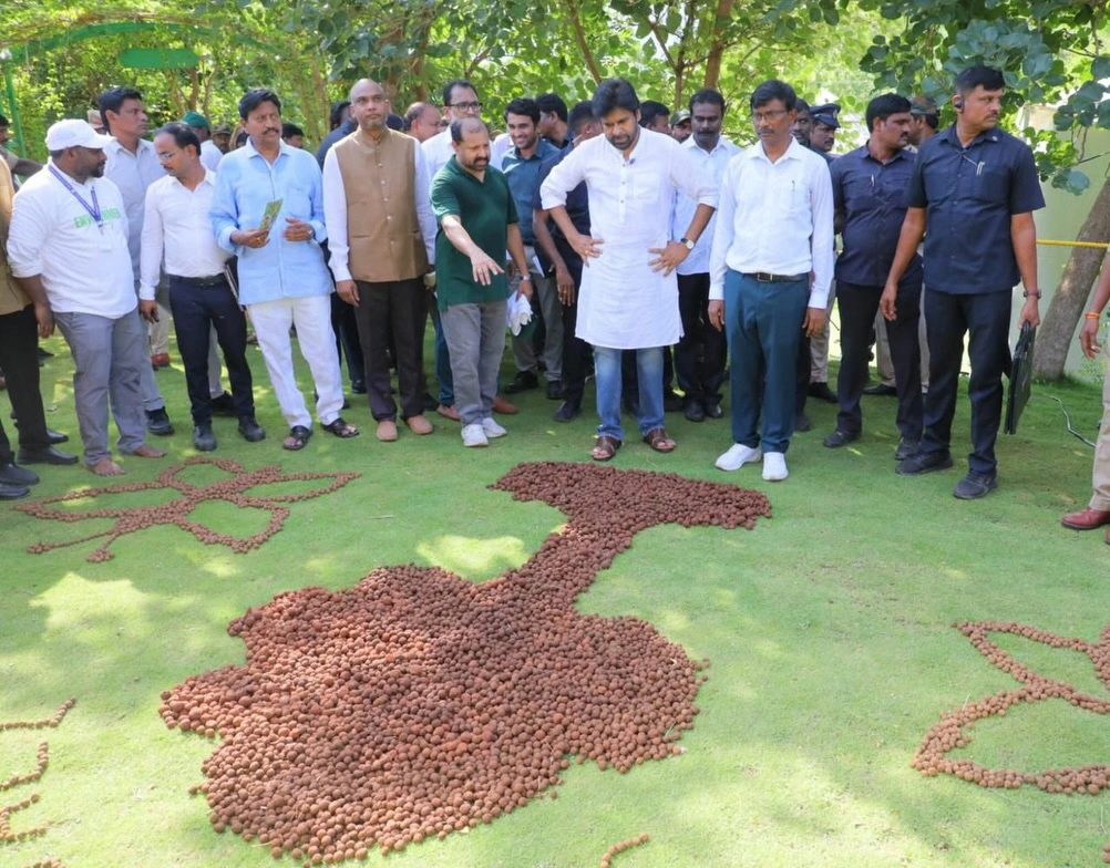 AP Deputy CM Pawan Kalyan Preparing Seed Balls