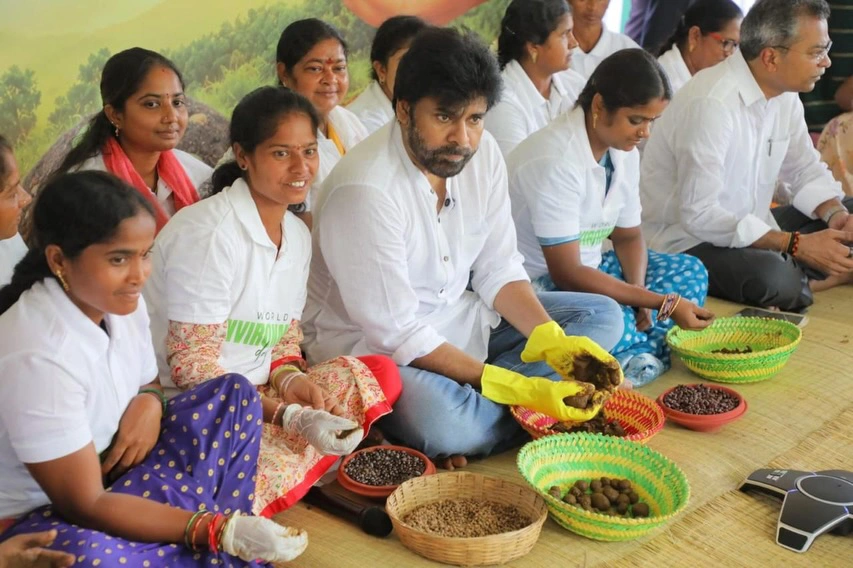 AP Deputy CM Pawan Kalyan Preparing Seed Balls
