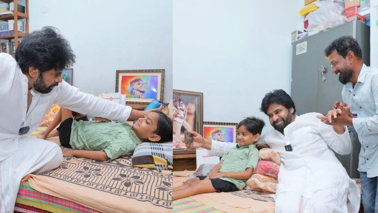 Pawan Kalyan : అభిమాని కోరిక తీర్చిన పవన్ కళ్యాణ్.. స్వయంగా వెళ్లి.. ఫొటోలు వైరల్..