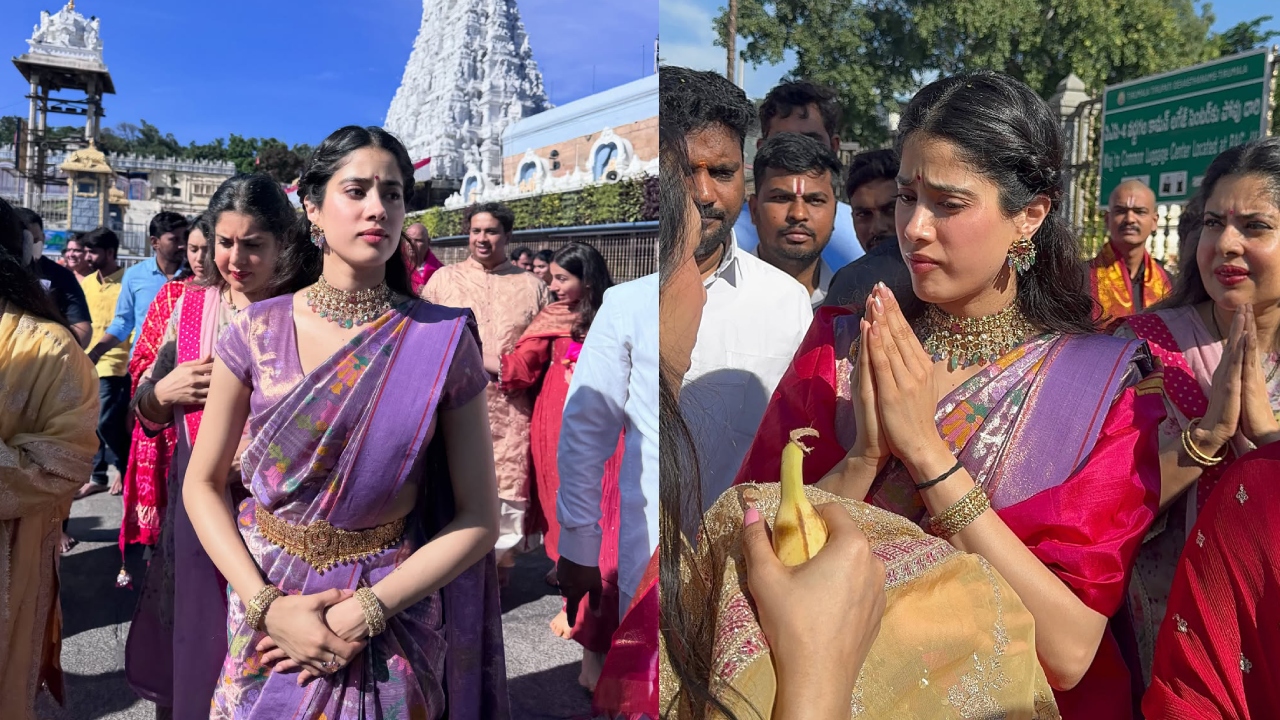 Janhvi Kapoor : పెద్ది సినిమా రిలీజ్‌.. తిరుమ‌ల శ్రీవారిని ద‌ర్శించుకున్న జాన్వీ క‌పూర్.. ఫోటోలు