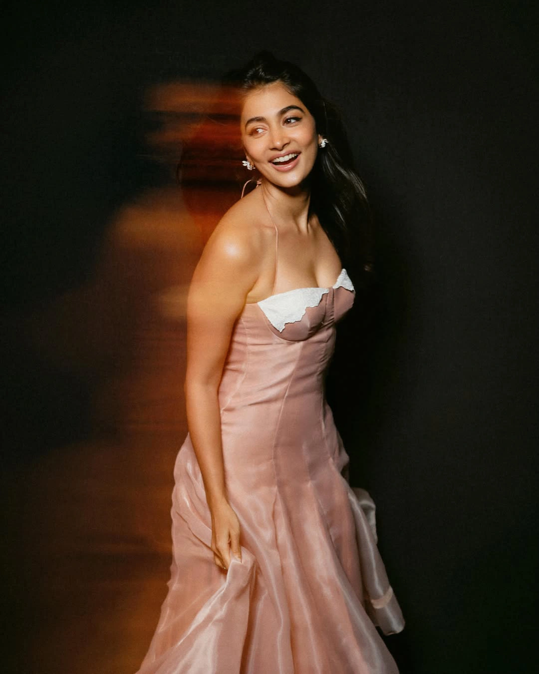 Pooja Hegde Poses in Long Frock