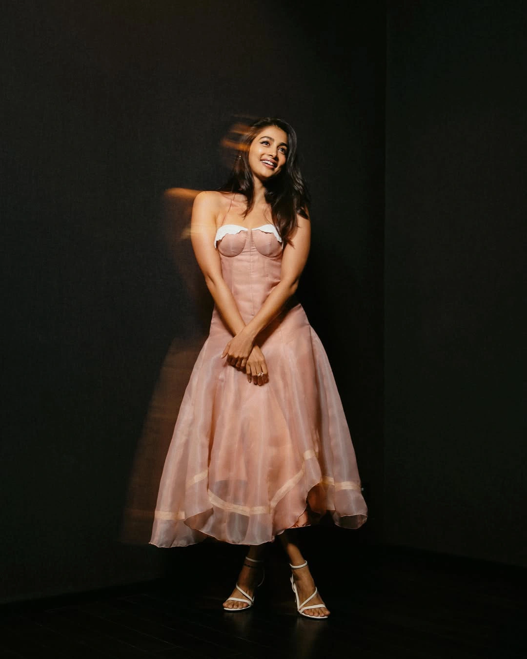 Pooja Hegde Poses in Long Frock