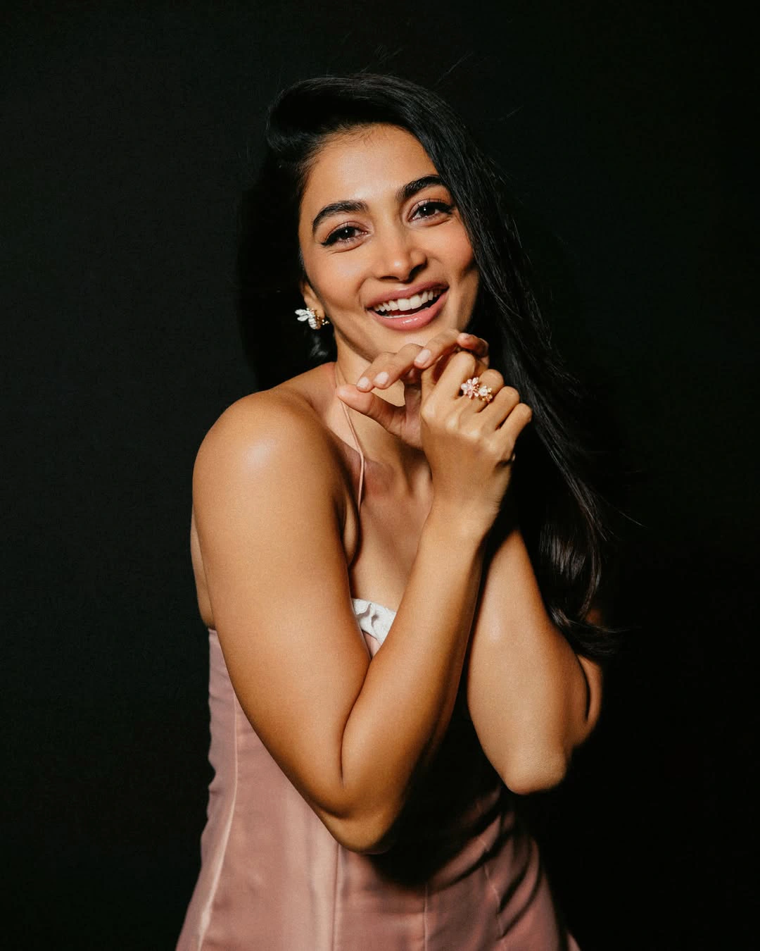 Pooja Hegde Poses in Long Frock
