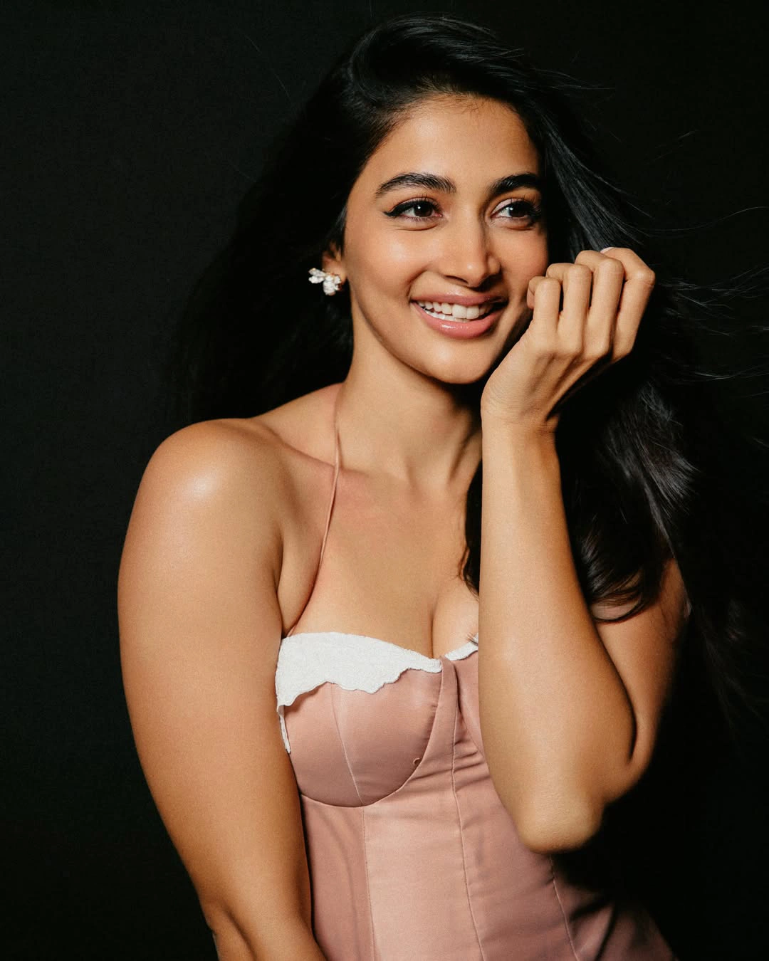 Pooja Hegde Poses in Long Frock