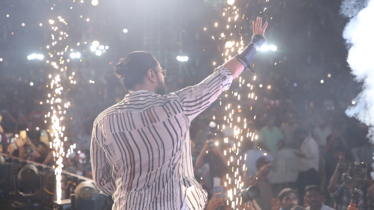 Ram Charan Photos from Peddi Pre Release Event