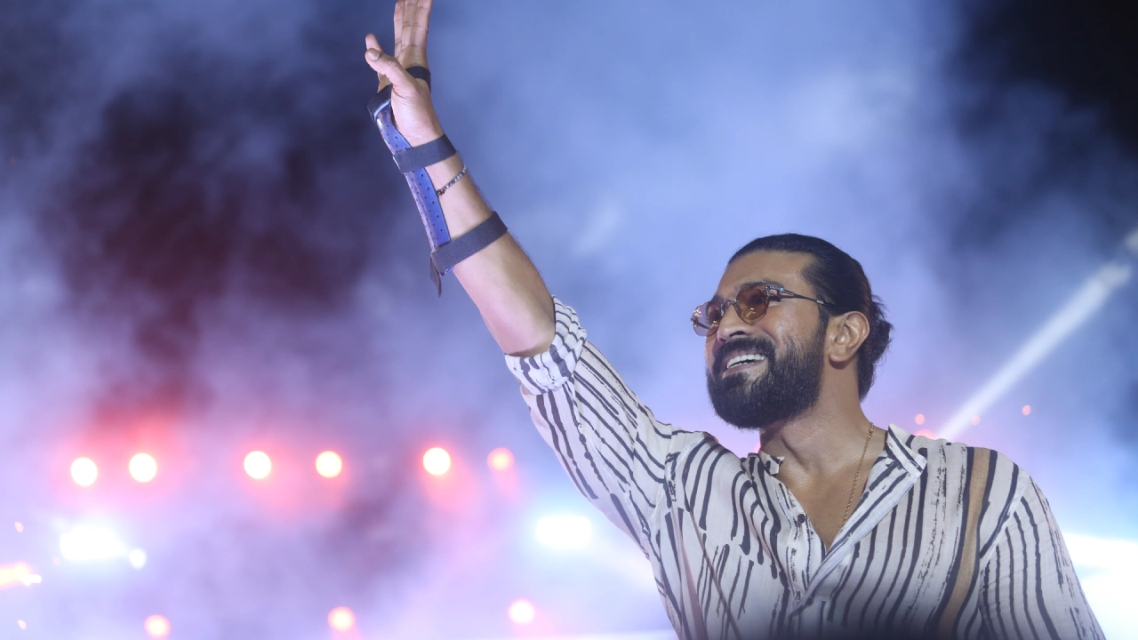 Ram Charan Photos from Peddi Pre Release Event