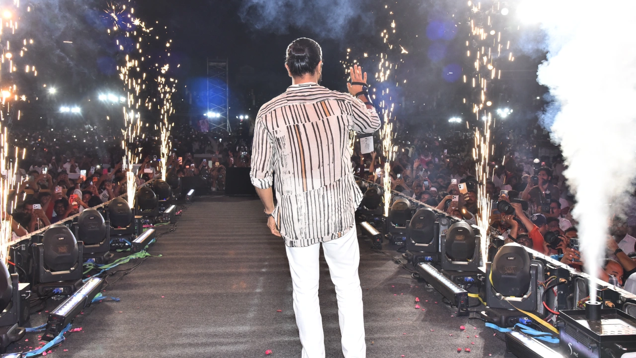 Ram Charan Photos from Peddi Pre Release Event