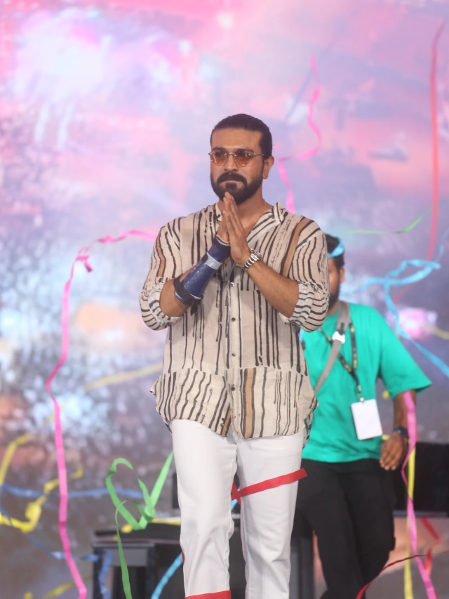 Ram Charan Photos from Peddi Pre Release Event