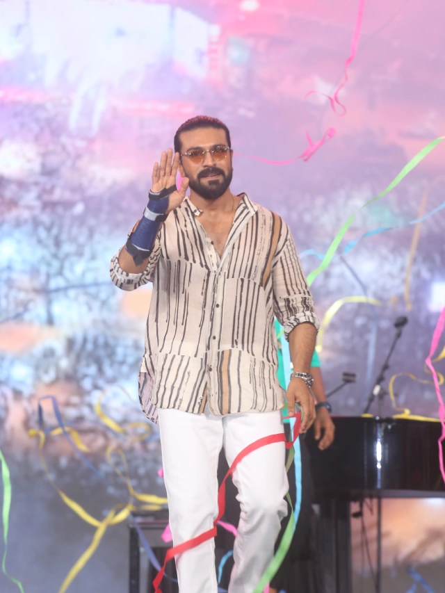 Ram Charan Photos from Peddi Pre Release Event