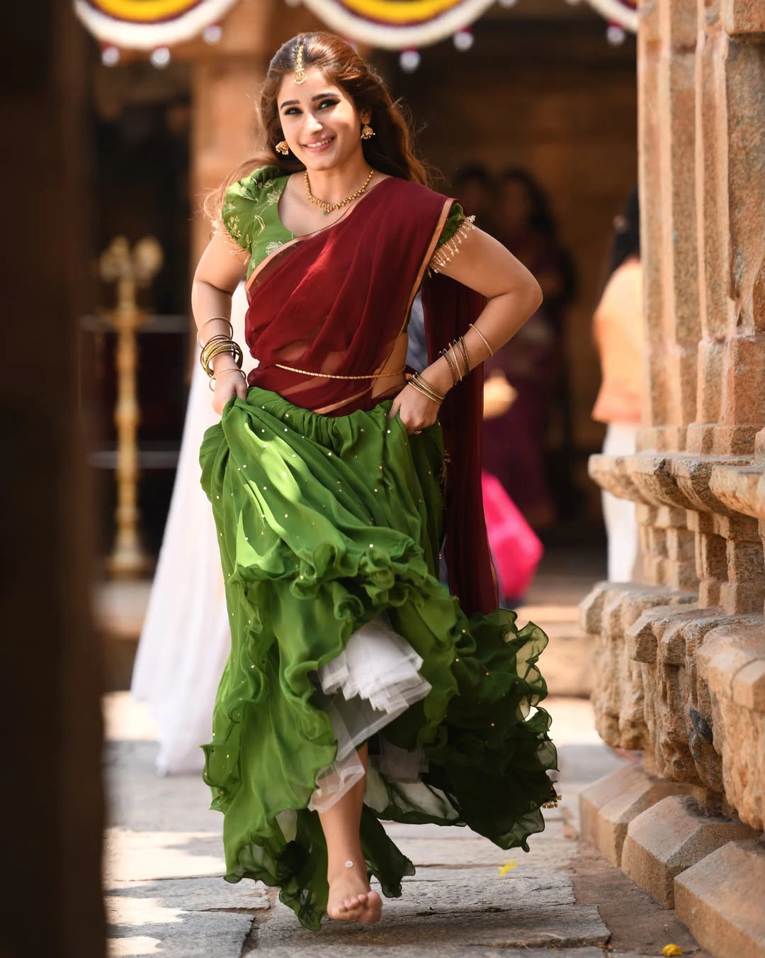 Rasha Thadani Shares Srinivasa Mangapuram Working Stills
