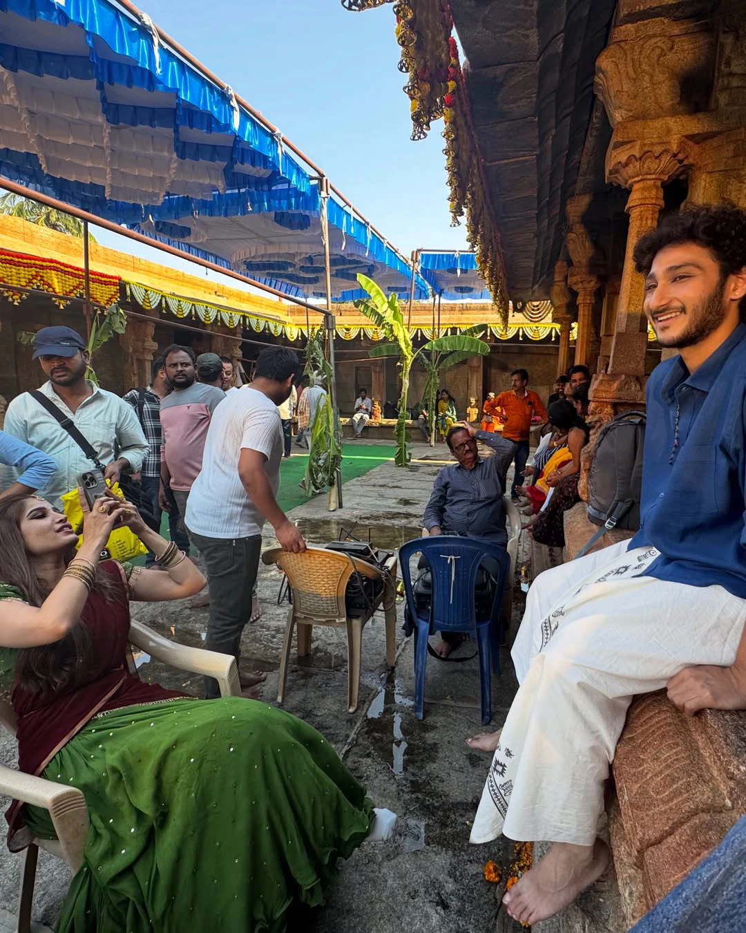 Rasha Thadani Shares Srinivasa Mangapuram Working Stills