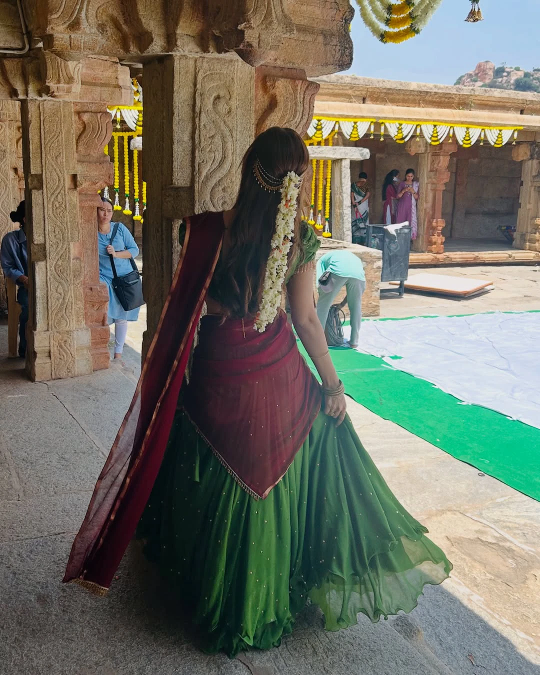 Rasha Thadani Shares Srinivasa Mangapuram Working Stills