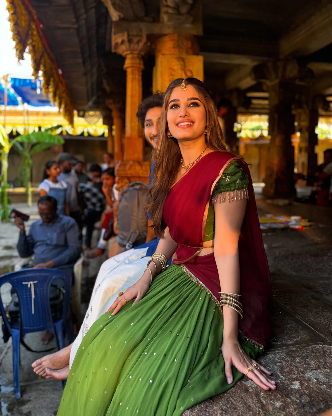 Rasha Thadani Shares Srinivasa Mangapuram Working Stills