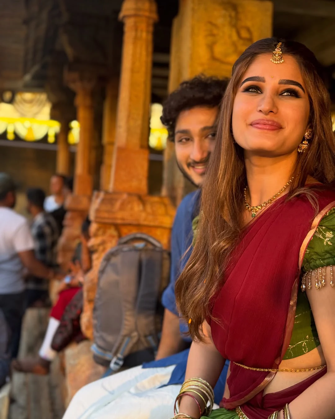 Rasha Thadani Shares Srinivasa Mangapuram Working Stills