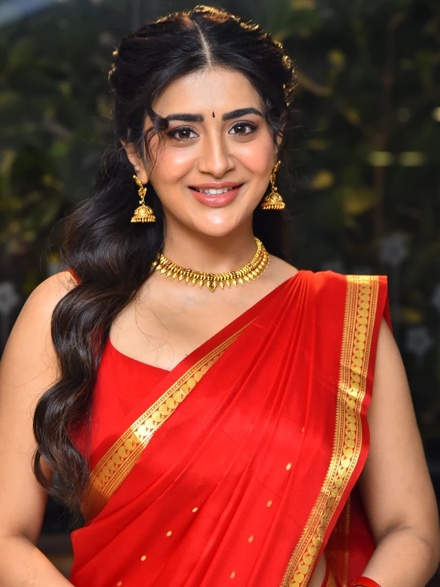 Rashi Singh Sizzling Looks in Red Saree