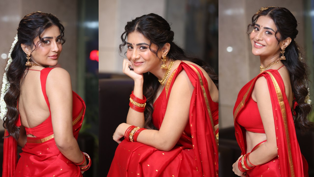 Rashi Singh : ఎరుపు చీరలో రాశి సింగ్.. ఎంత క్యూట్ గా ఉందో.. ఫొటోలు వైరల్..