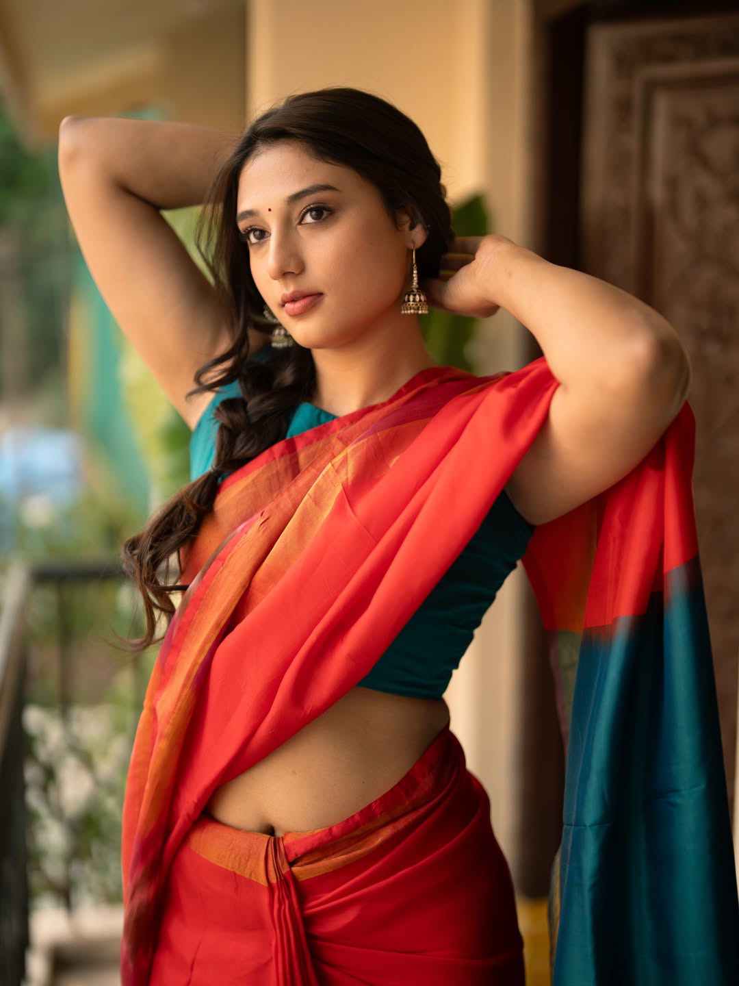 Ritika Nayak Cute Photos in Saree