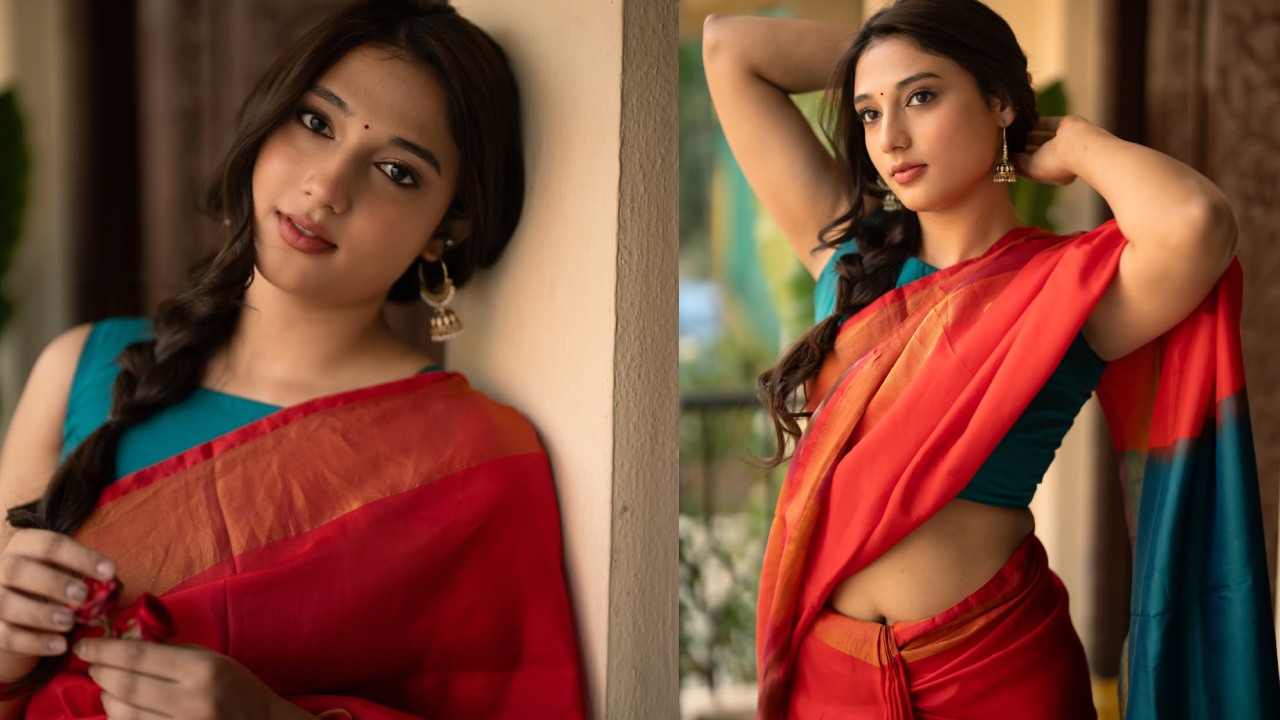 Ritika Nayak : చీరకట్టులో ముద్దుగా మిరాయ్ భామ.. రితిక నాయక్ ఫొటోలు..