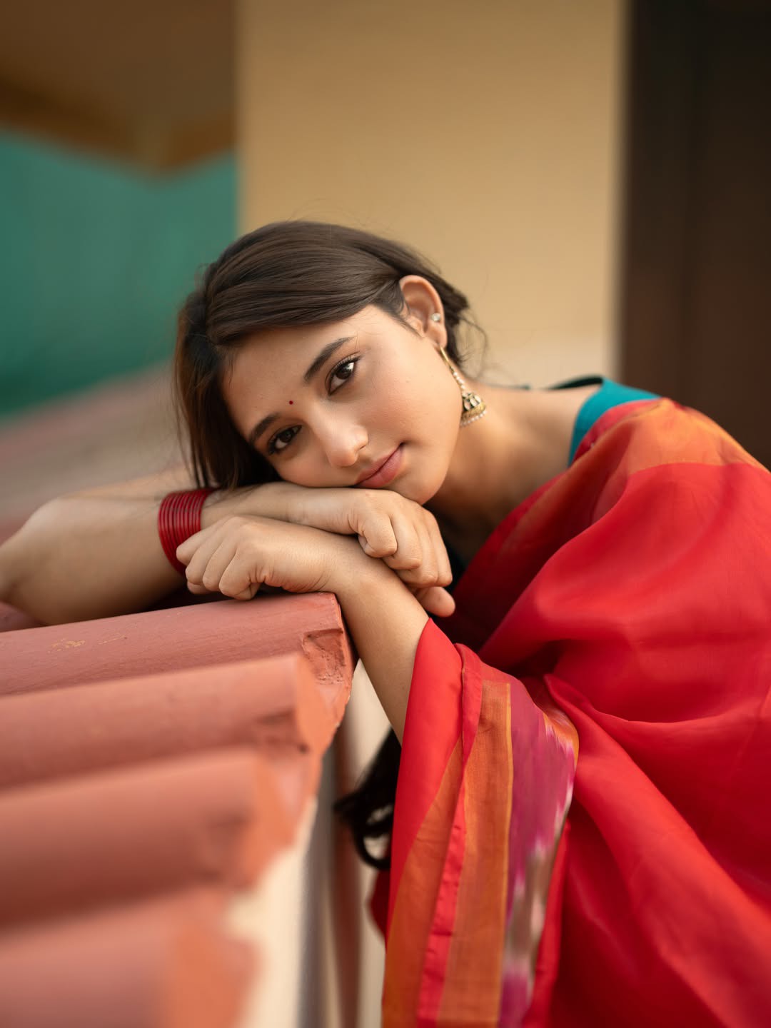 Ritika Nayak Cute Photos in Saree