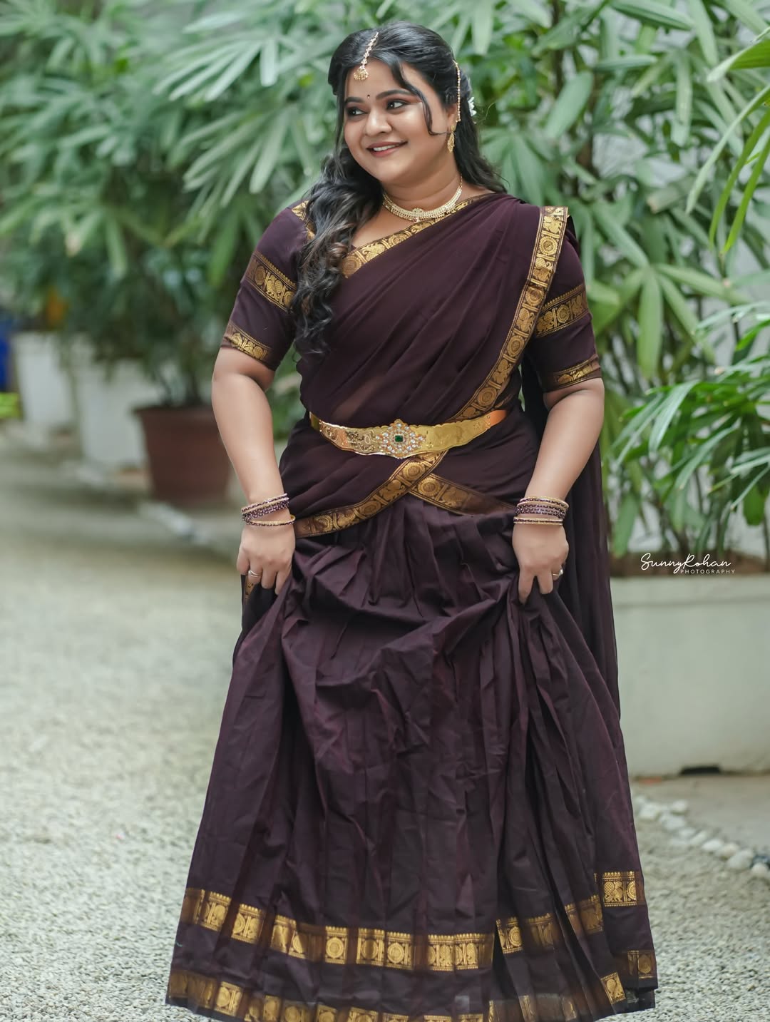 Lady Comedian Rohini Traditional Looks