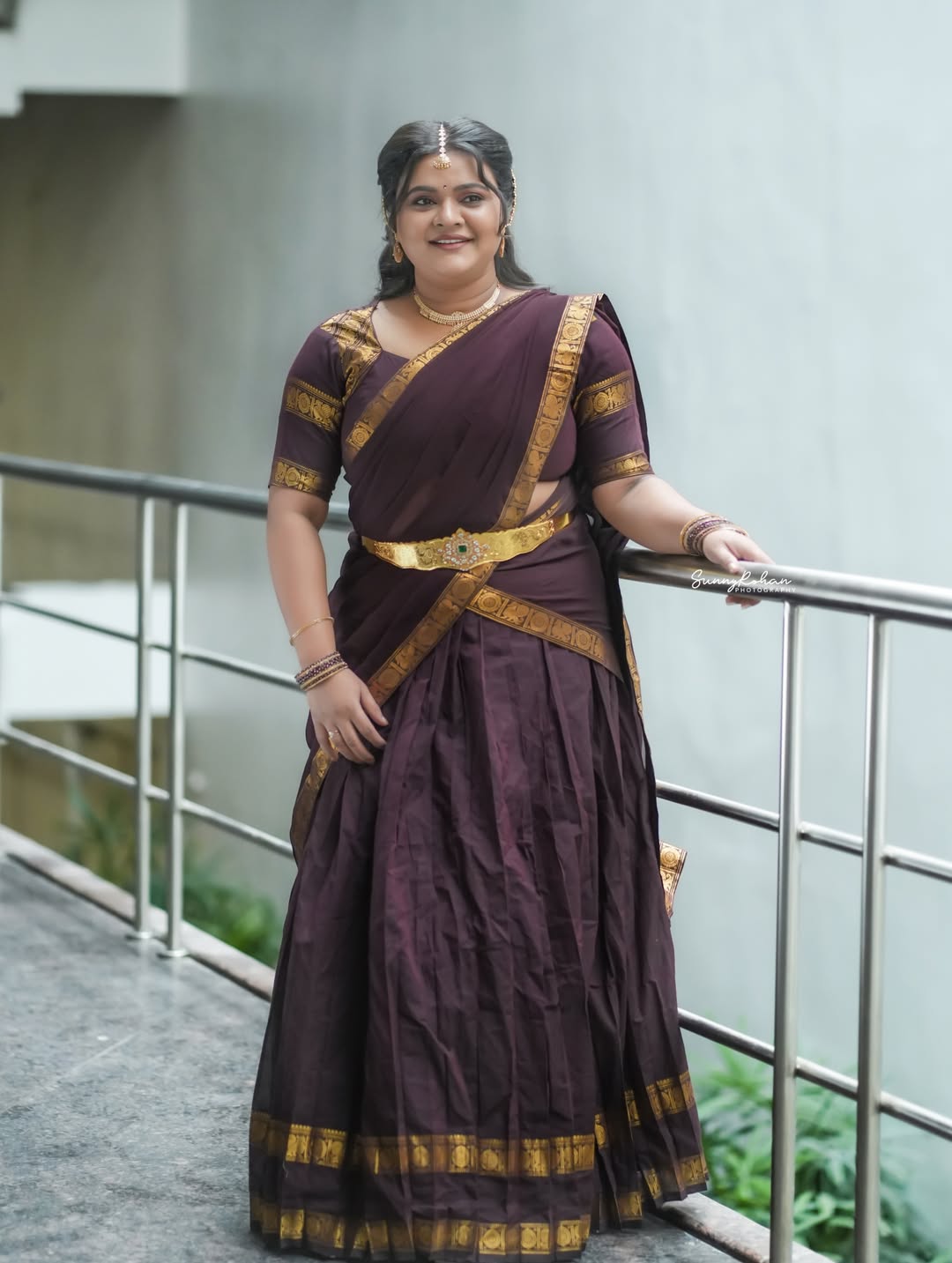 Lady Comedian Rohini Traditional Looks