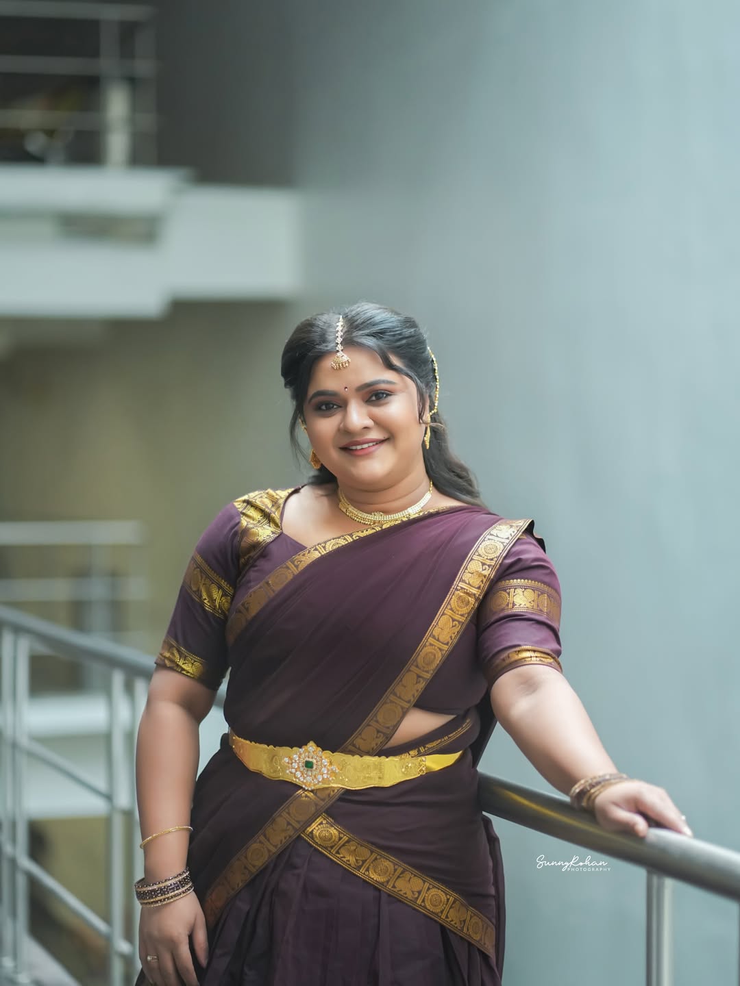 Lady Comedian Rohini Traditional Looks