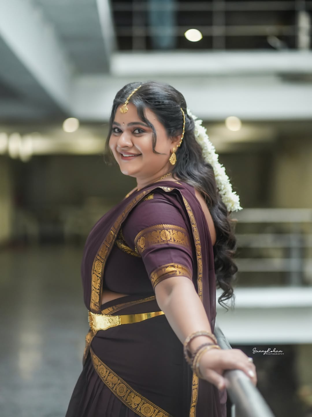 Lady Comedian Rohini Traditional Looks