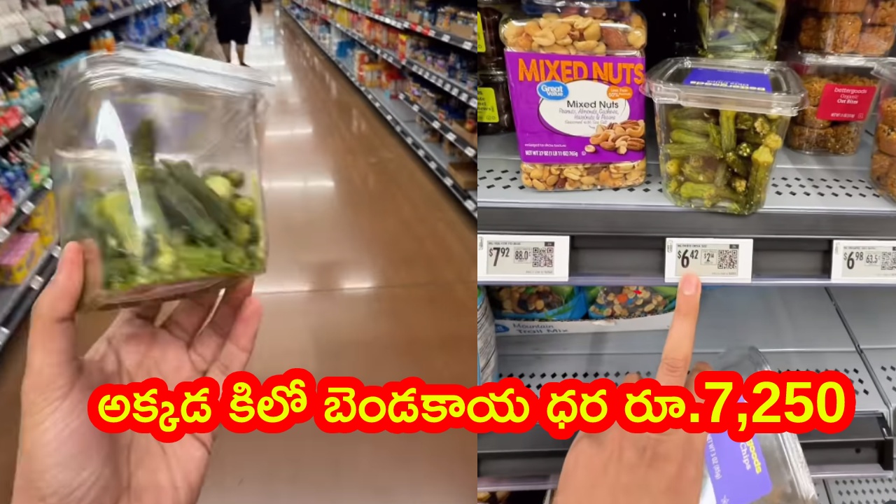 Bhindi Price In US : వామ్మో.. అమెరికాలో కిలో బెండకాయ ధర ఎంతో తెలుసా? వీడియో చూస్తే దిమ్మతిరిగిపోవాల్సిందే..
