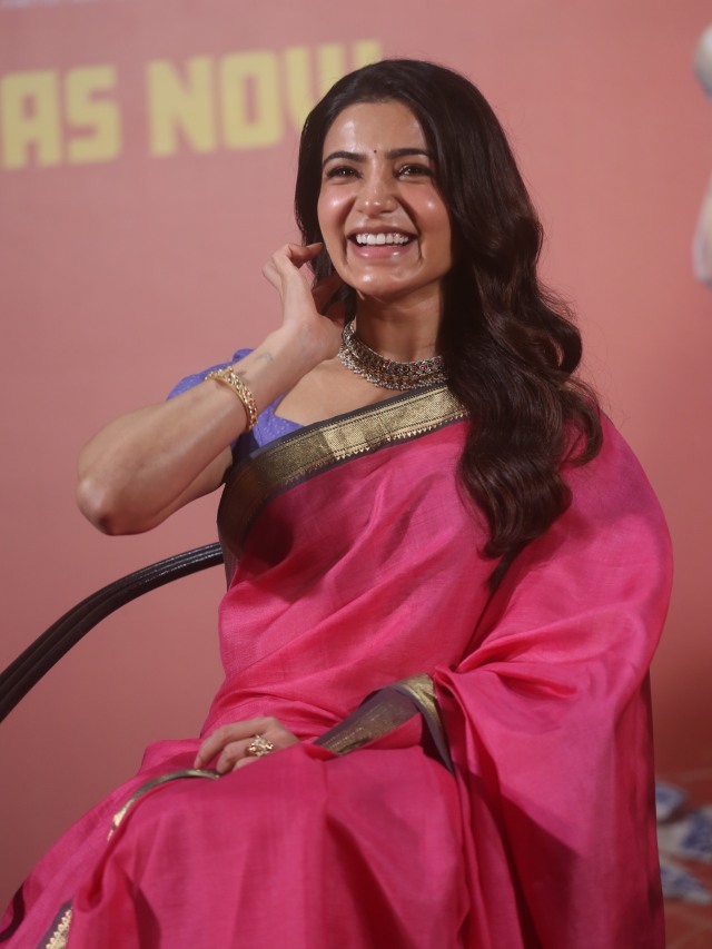 Samantha Cute Looks in Maa Inti Bangaram Success Meet