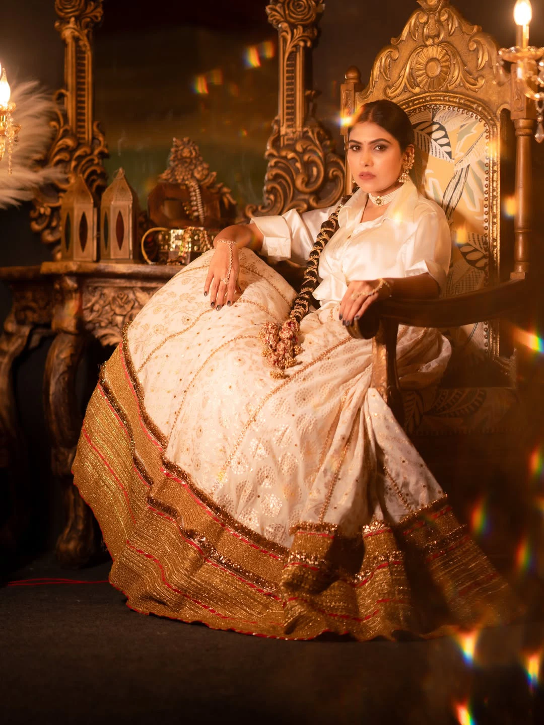 Jabardasth Satya Sri Royal Look