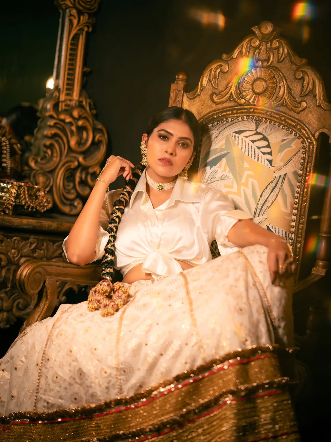 Jabardasth Satya Sri Royal Look