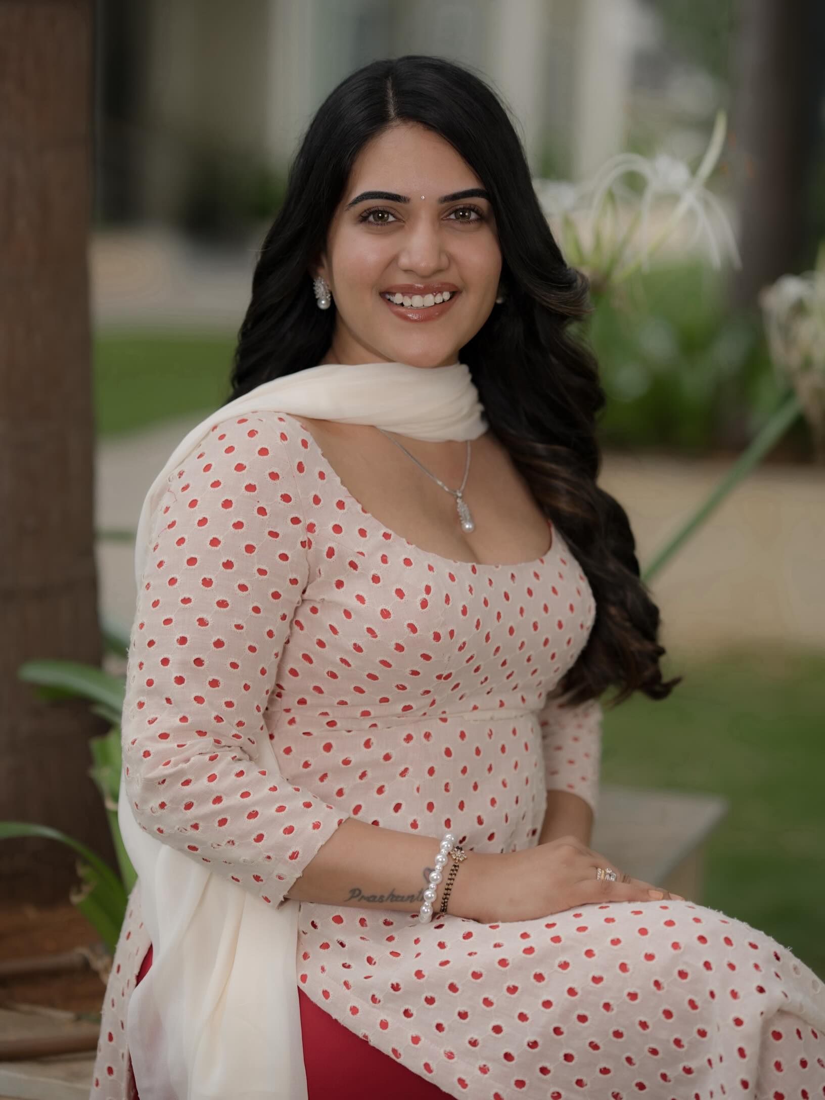 Sravanthi Chokarapu Stunning Looks in Punjabi Dress