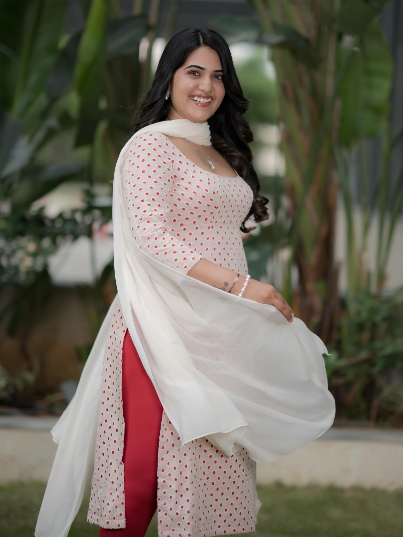 Sravanthi Chokarapu Stunning Looks in Punjabi Dress