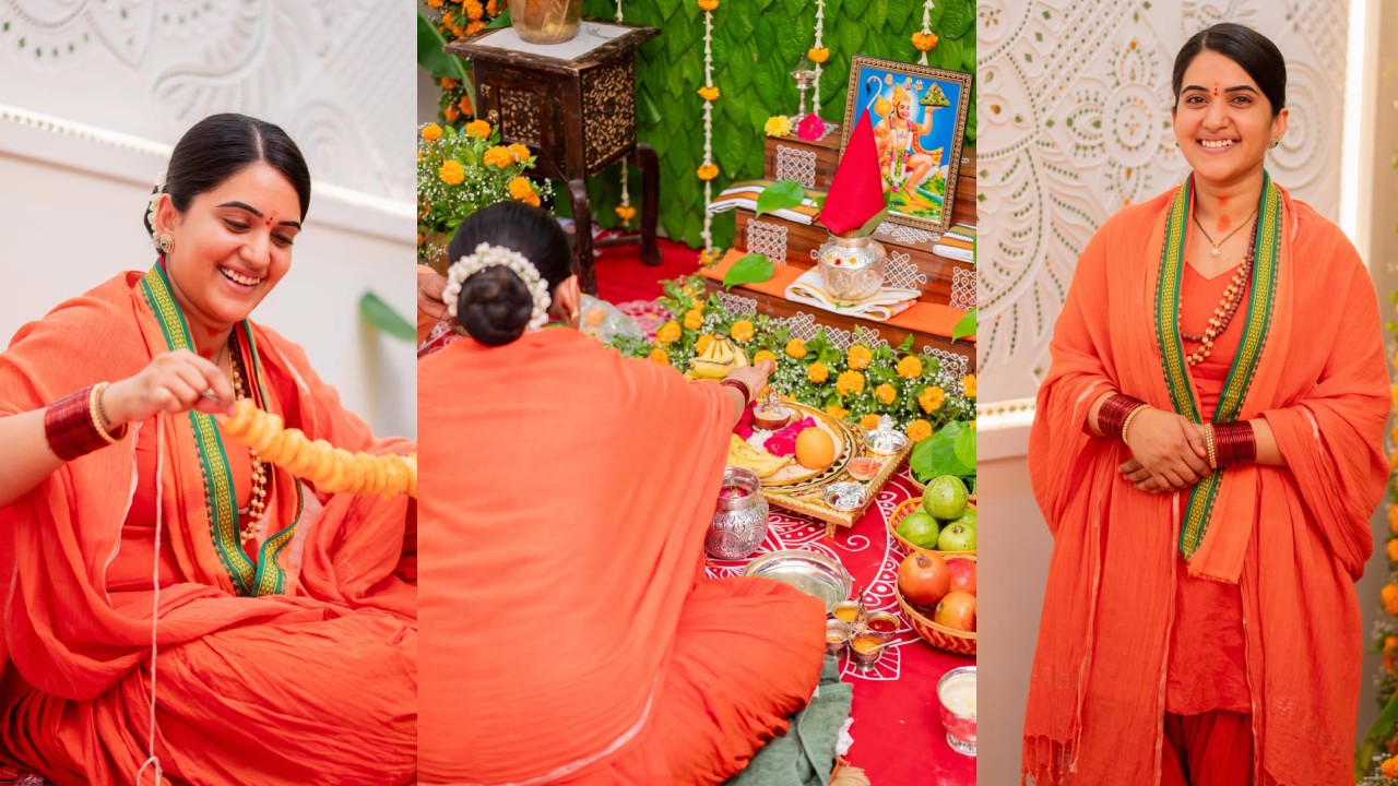 Sravanthi Chokarapu : హనుమాన్ మాల వేసుకున్న యాంకర్ స్రవంతి.. ఇంట్లో ఘనంగా ఆంజనేయస్వామి పూజ.. ఫొటోలు..