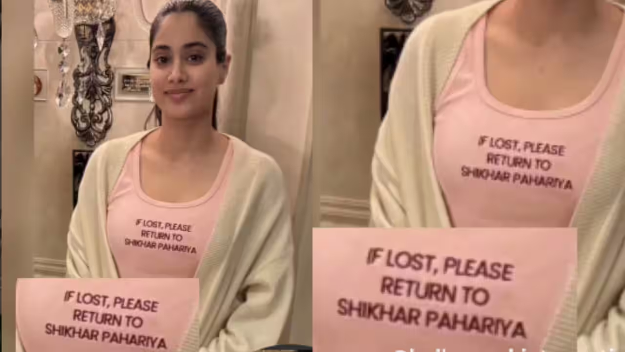 Star heroine Janhvi Kapoor drops a hint about her boyfriend Shikhar Pahariya