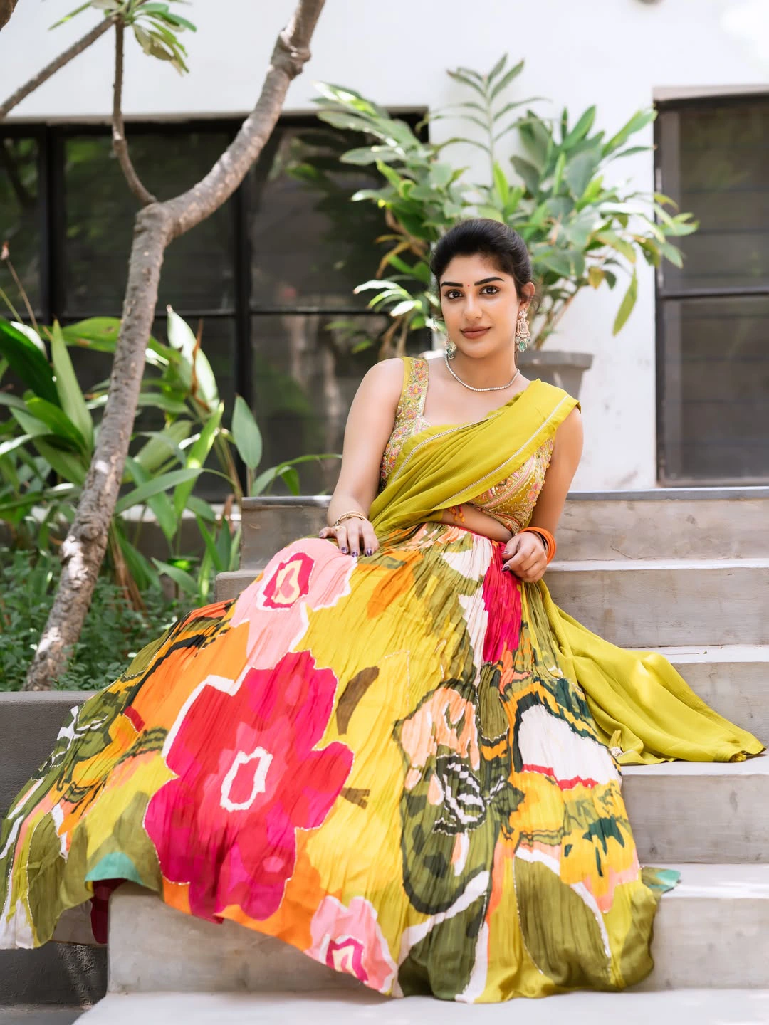Supritha Stunning Looks in Half Saree