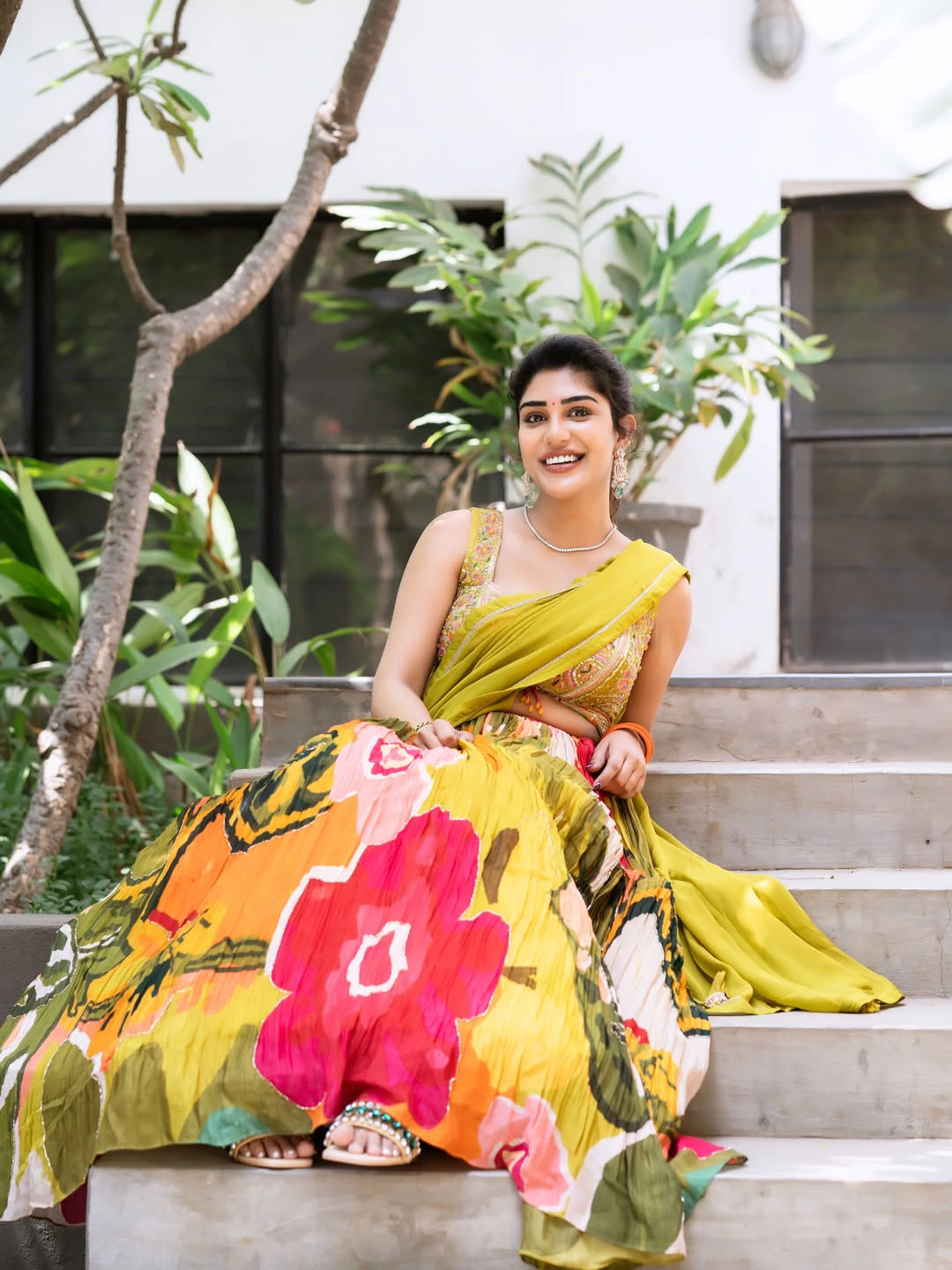 Supritha Stunning Looks in Half Saree