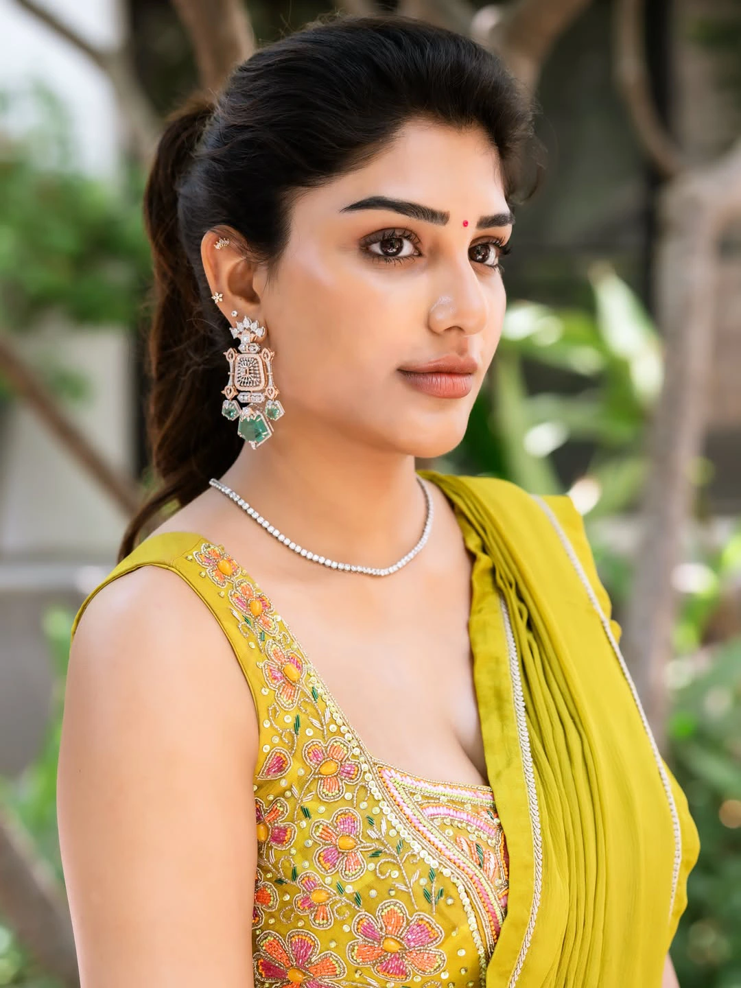 Supritha Stunning Looks in Half Saree