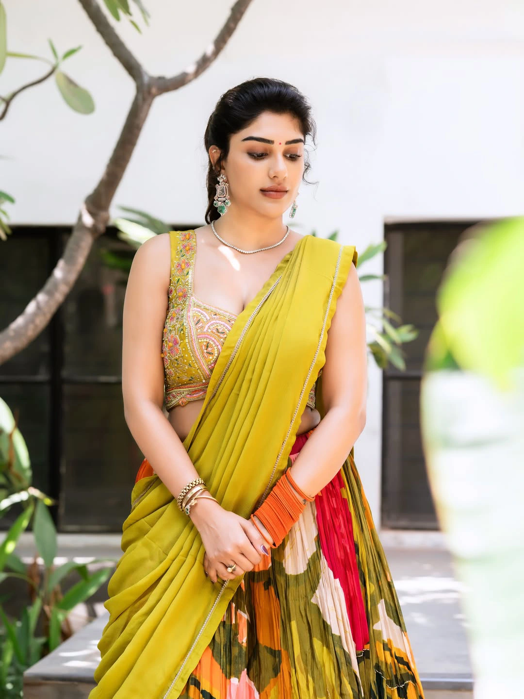 Supritha Stunning Looks in Half Saree