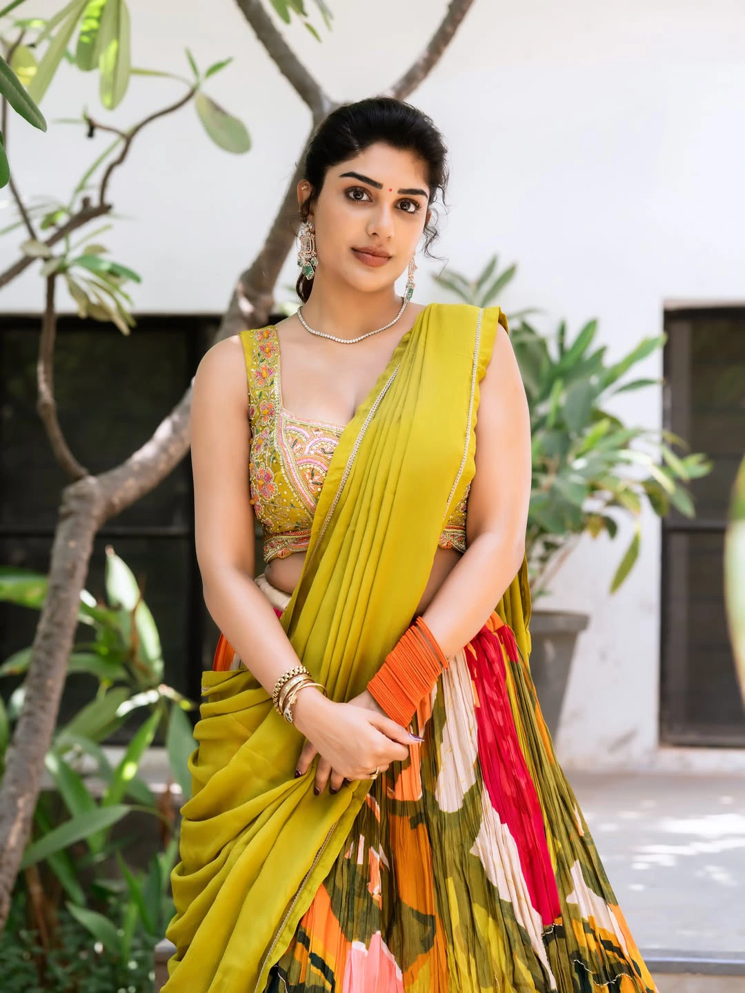 Supritha Stunning Looks in Half Saree