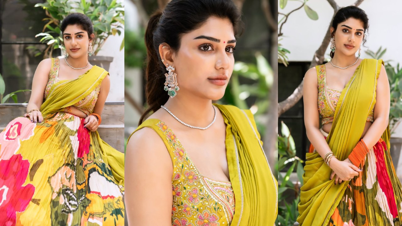 Supritha Stunning Looks in Half Saree