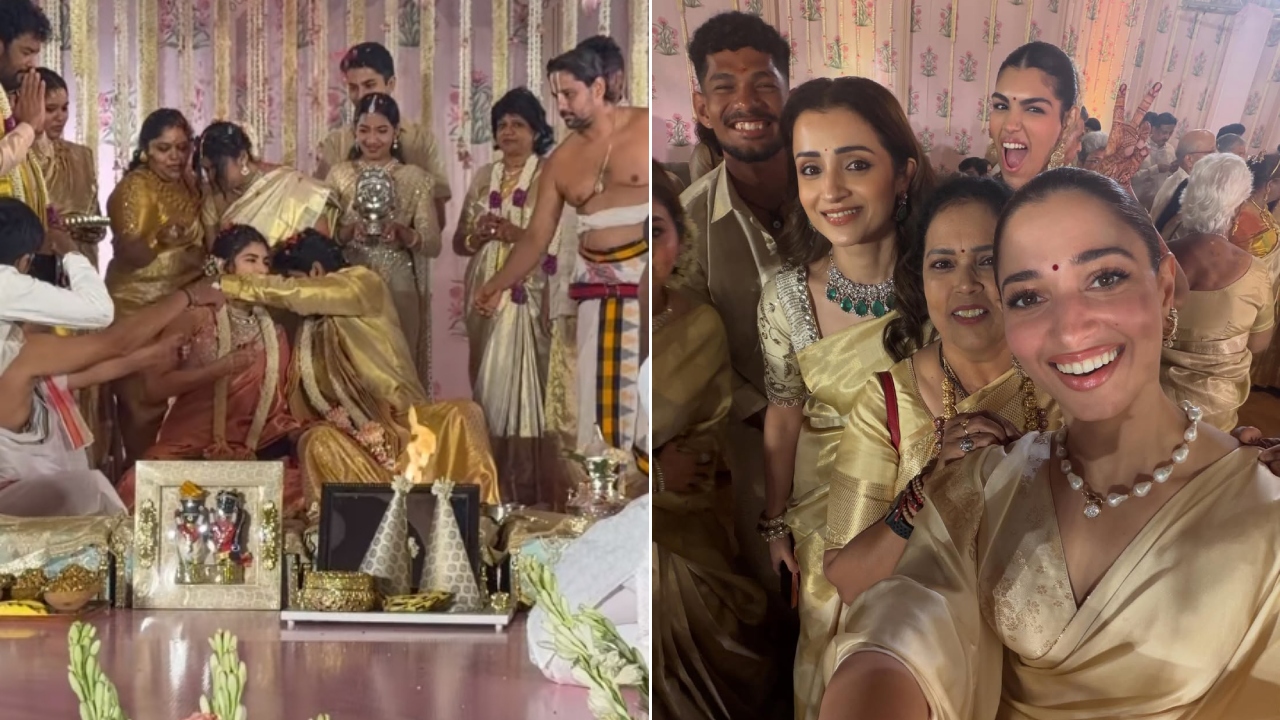 Tamannaah Bhatia : ఖుష్బూ కూతురి పెళ్లిలో త‌మ‌న్నా.. అలా సరదాగా కొన్ని అంద‌మైన అంటూ.. ఫోటోలు వైర‌ల్‌..