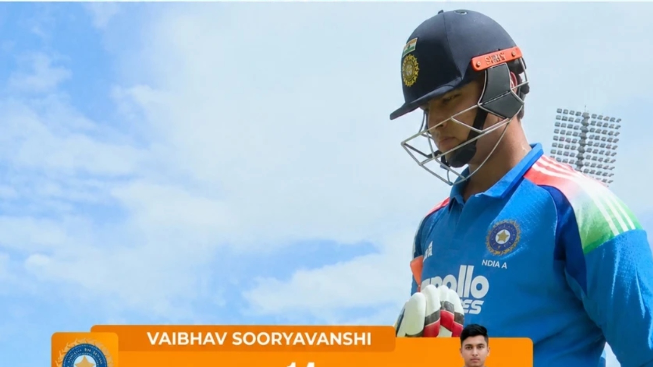 Vaibhav Sooryavanshi : ఘోరంగా విఫ‌ల‌మైన వైభ‌వ్ సూర్య‌వంశీ.. 12 బంతులు ఆడి..