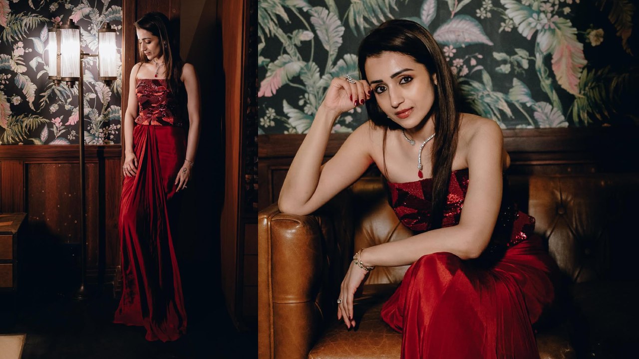 Trisha : మెరూన్ డ్రెస్‌లో త్రిష మెరుపులు..