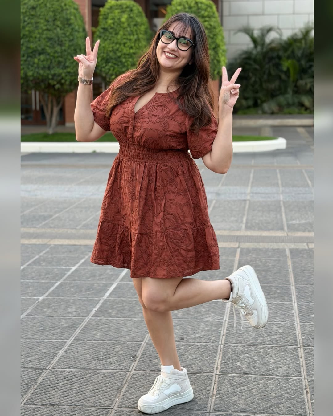Anchor Manjusha Cute Looks in Gown