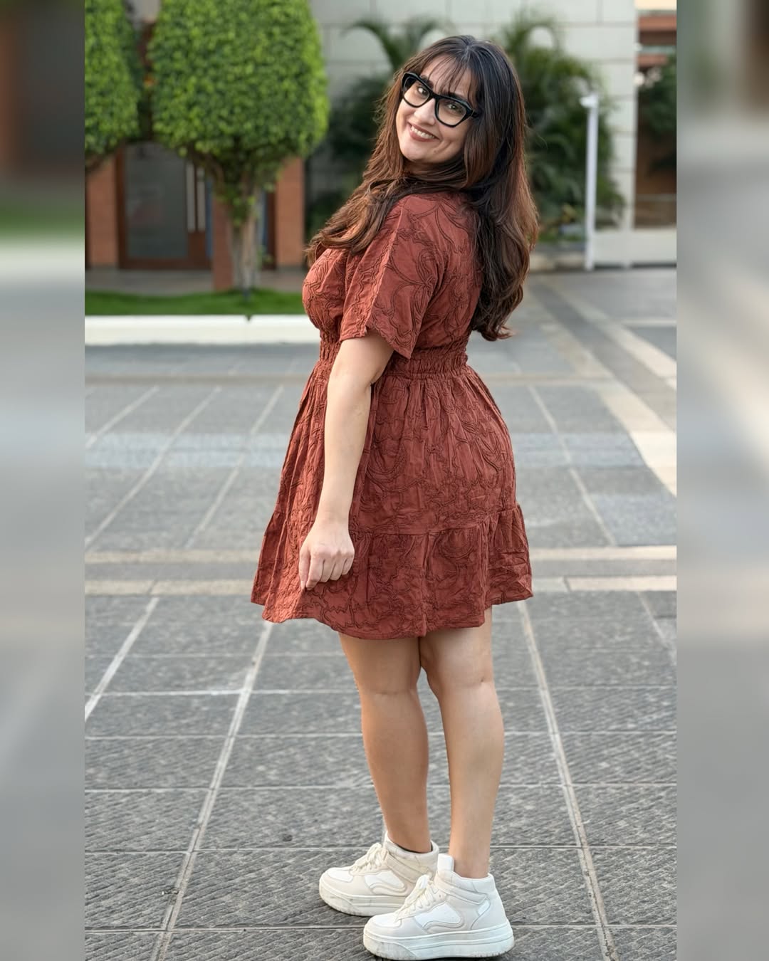 Anchor Manjusha Cute Looks in Gown
